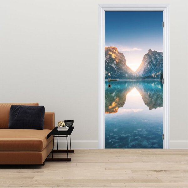 Foto tapeta za vrata - Planinsko jezero (95x205cm)
