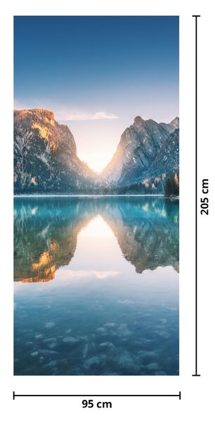 Foto tapeta za vrata - Planinsko jezero (95x205cm)