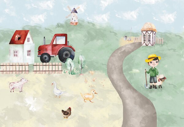 Foto tapeta - Farmer (147x102 cm)