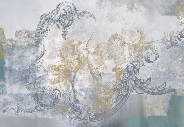 Foto tapeta - Beton s ornamentima (147x102 cm)
