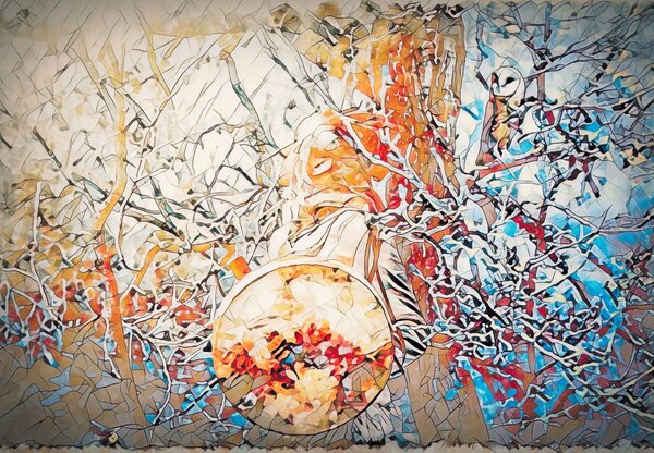 Foto tapeta - Apstrakcija boja (147x102 cm)