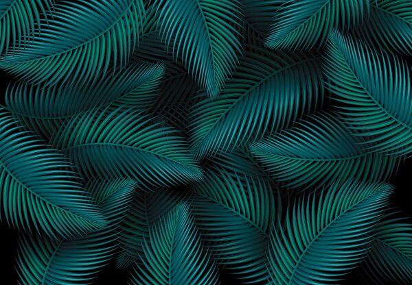 Foto tapeta - Lišće, grafika (147x102 cm)