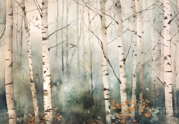 Foto tapeta - Drveće - slikanje (147x102 cm)