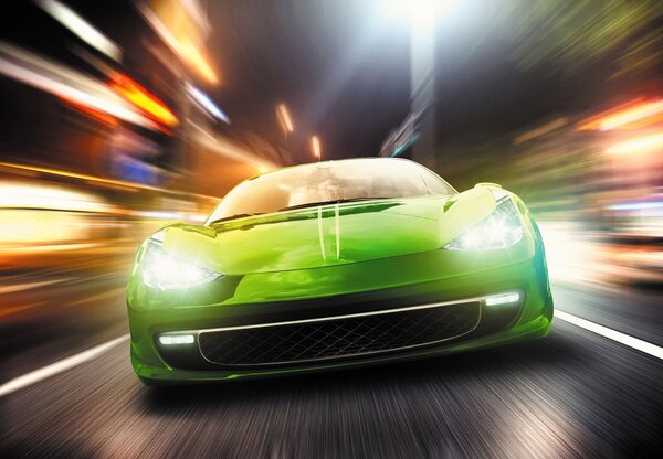Foto tapeta - Trkači automobil (147x102 cm)
