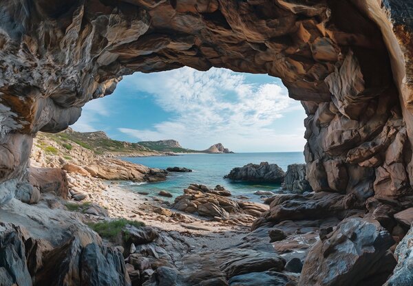 Foto tapeta - Špilja uz more (147x102 cm)