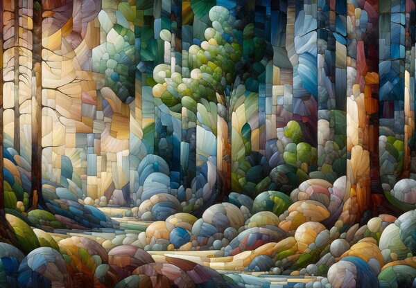 Foto tapeta - Šumska kolaž (147x102 cm)