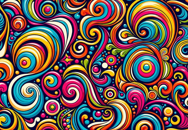 Foto tapeta - Šarene spirale (147x102 cm)