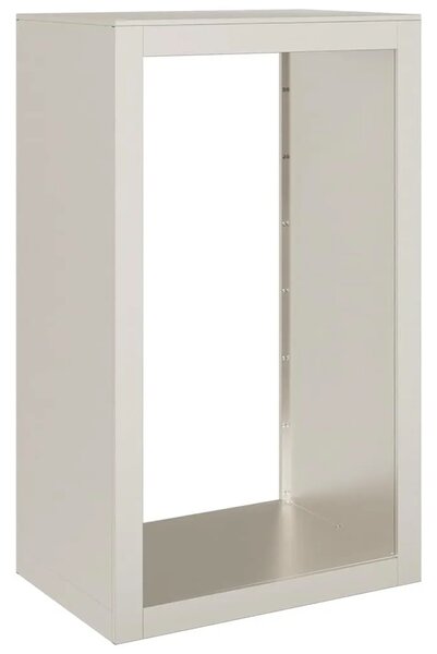 Stalak za drva za ogrjev 60x40x100 cm Pohabani čelik - Otporni čelik / smeđa 60 x 40 x 100 cm