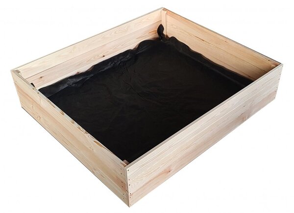 Visoka drvena gredica za uzgoj bilja 120 x 120 x 27 cm