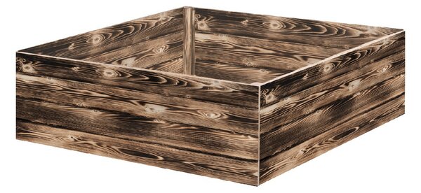 ATMOWOOD Drvena podignuta gredica 120 x 120 x 40 cm - pougljena