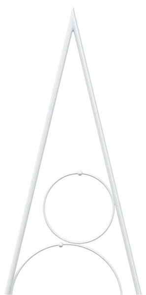 Metalna božićna jelka KUOPIO 60 cm Čelik Bijela - 60 cm Bijela
