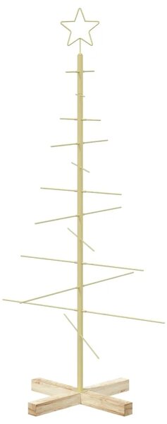 Metalna božićna jelka KUOPIO 120 cm Čelik Zlatno - 120 cm Zlatno bez LED svjetala