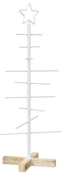 Metalna božićna jelka KUOPIO 90 cm Čelik Bijela - 90 cm Bijela bez LED svjetala