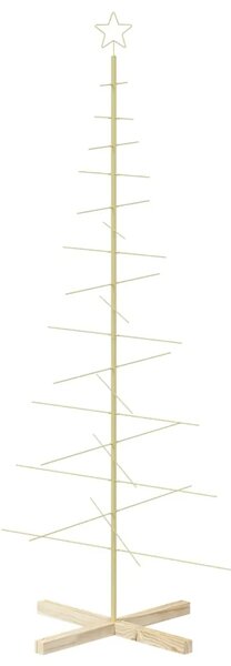 Metalna božićna jelka KUOPIO 180 cm Čelik Zlatno - 180 cm Zlatno bez LED svjetala
