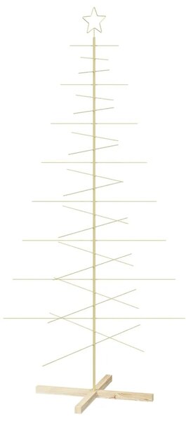 Metalna božićna jelka KUOPIO 210 cm Čelik Zlatno - 210 cm Zlatno bez LED svjetala