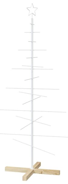 Metalna božićna jelka KUOPIO 150 cm Čelik Bijela - 150 cm Bijela bez LED svjetala