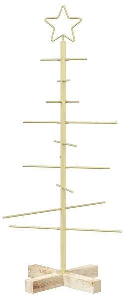 Metalna božićna jelka KUOPIO 90 cm Čelik Zlatno - 90 cm Zlatno bez LED svjetala