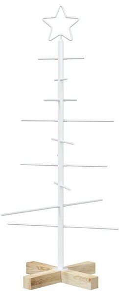 Metalna božićna jelka KUOPIO 90 cm Čelik Bijela - 90 cm Bijela bez LED svjetala