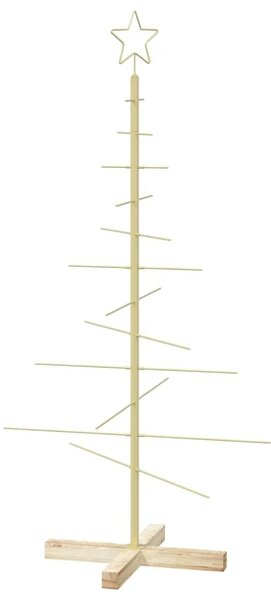 Metalna božićna jelka KUOPIO 120 cm Čelik Zlatno - 120 cm Zlatno bez LED svjetala