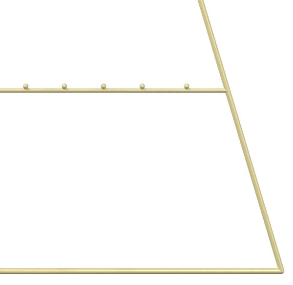 Metalna božićna jelka KUOPIO 180 cm Čelik Zlatno - 180 cm Zlatno bez LED svjetala