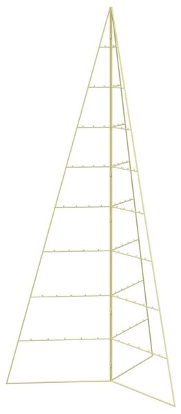 Metalna božićna jelka KUOPIO 210 cm Čelik Zlatno - 210 cm Zlatno bez LED svjetala