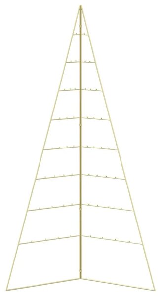 Metalna božićna jelka KUOPIO 180 cm Čelik Zlatno - 180 cm Zlatno bez LED svjetala