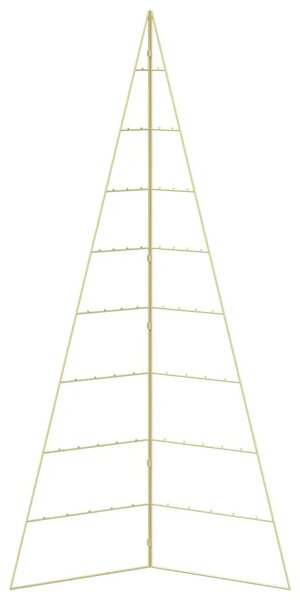 Metalna božićna jelka KUOPIO 210 cm Čelik Zlatno - 210 cm Zlatno bez LED svjetala