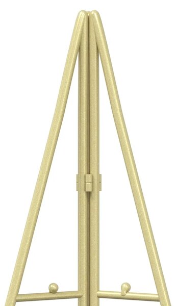 Metalna božićna jelka KUOPIO 180 cm Čelik Zlatno - 180 cm Zlatno bez LED svjetala