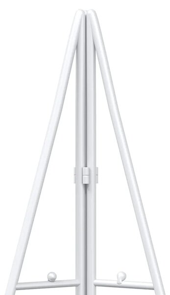 Metalna božićna jelka KUOPIO 210 cm Čelik Bijela - 210 cm Bijela bez LED svjetala