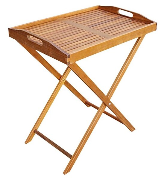 Sunfun Diana Vrtni drveni stolić (D x Š x V: 68 x 44 x 73 cm, Prirodno smeđe boje)