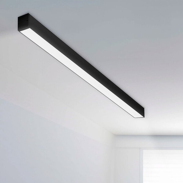The Light Group SLC CLICK LED svjetlosna traka, crna, 112 cm, CCT, DALI, IP20, prigušiva, Crno, Dnevni boravak/blagovaonica, Aluminij