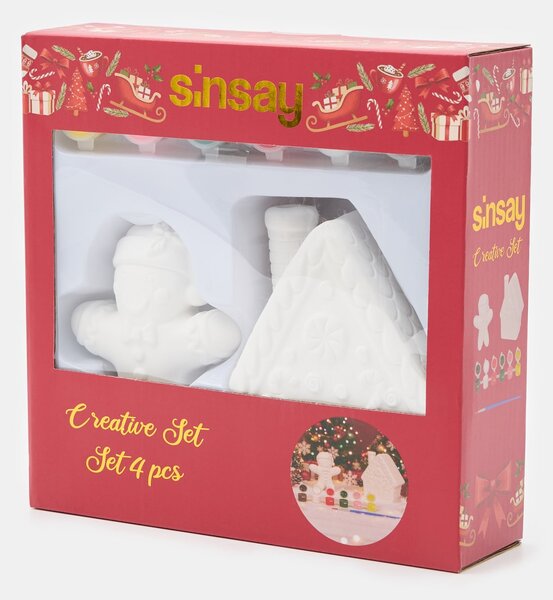 Sinsay - DIY set za bojanje gipsanih figurica: medenjak i kućica