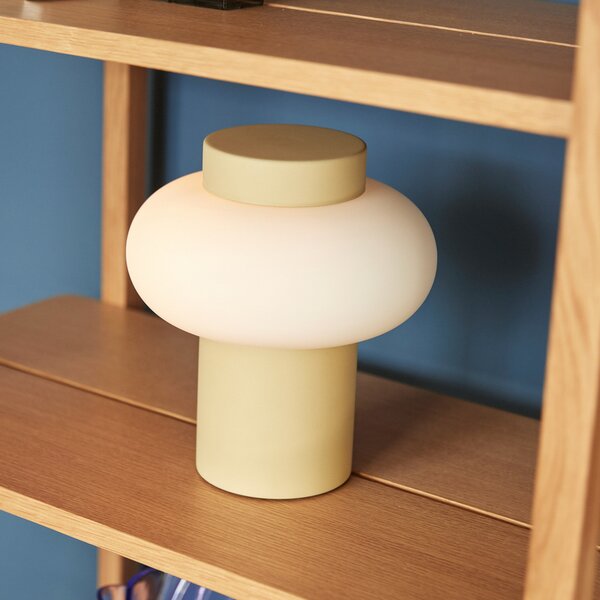 Stolne Lampa Hübsch, Camp, Bež, Dnevna soba, Staklo, Vintage