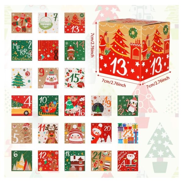 Adventski kalendar BOXMAS DIY, 24 kutijica