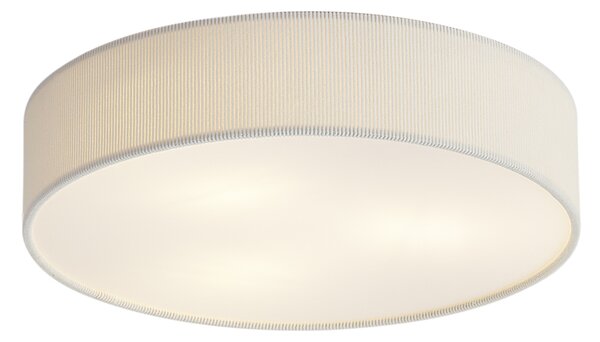 Moderna stropna svjetiljka bijela sa baršunastim sjenilom 46cm 3-svjetla - Luz