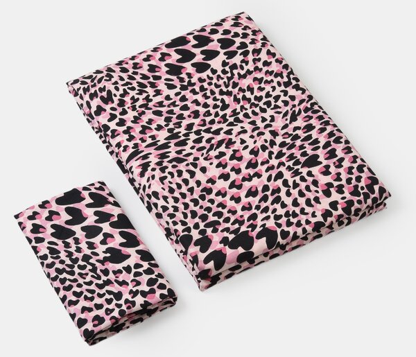 Sinsay - Set posteljine s motivom srca u leopard uzorku