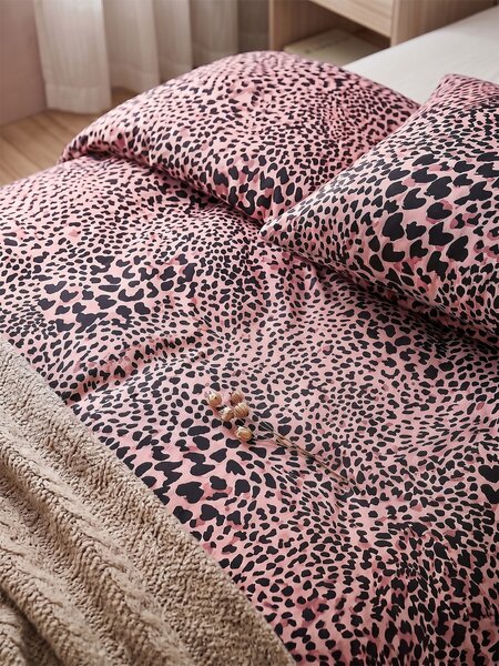 Sinsay - Set posteljine s motivom srca u leopard uzorku