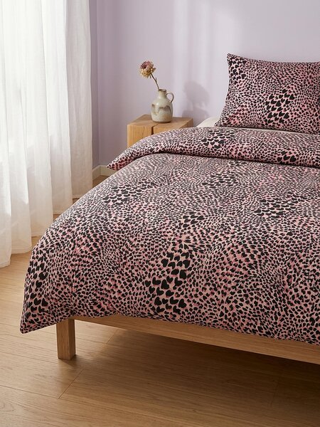 Sinsay - Set posteljine s motivom srca u leopard uzorku