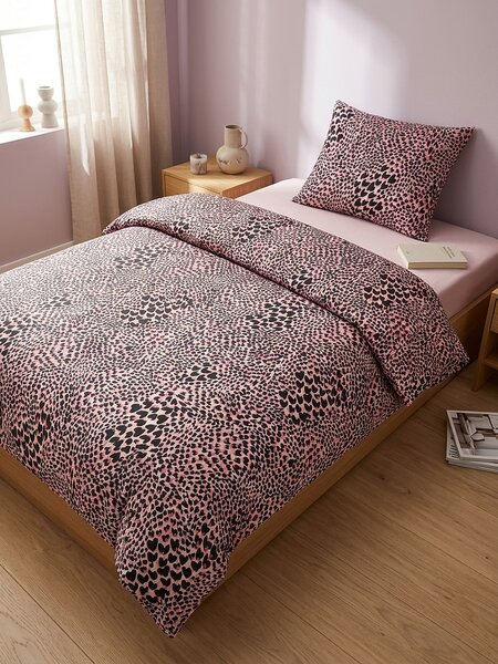 Sinsay - Set posteljine s motivom srca u leopard uzorku