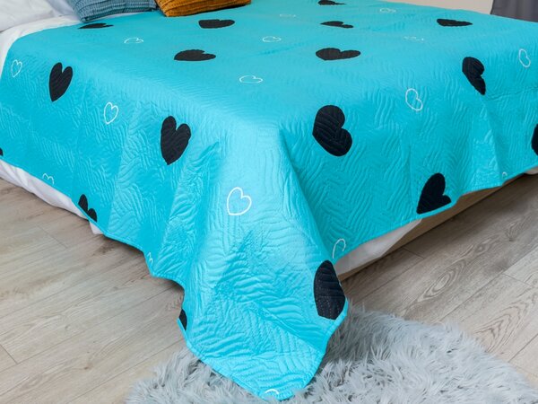 Prekrivač za krevet CORAZON BLEND, plavi Dimenzije: 170 x 210 cm