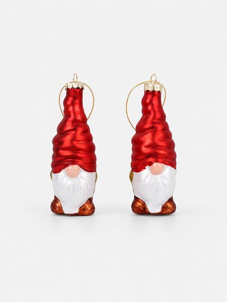 Sinsay - Božićne kuglice u obliku patuljaka 2 pack