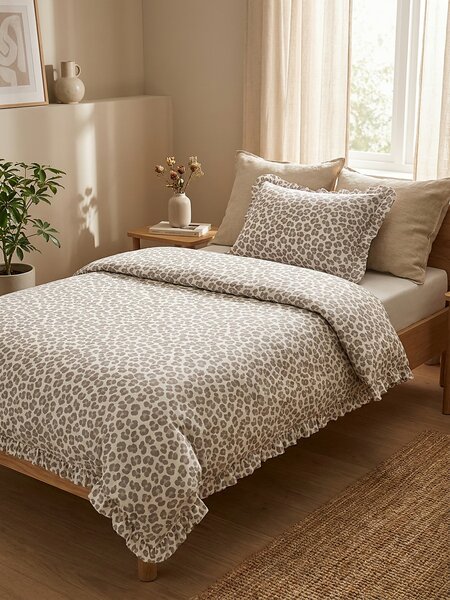 Sinsay - Set posteljine s leopard uzorkom i volanima