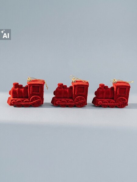 Sinsay - Božićne kuglice u obliku lokomotive 3 pack