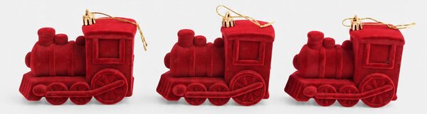Sinsay - Božićne kuglice u obliku lokomotive 3 pack
