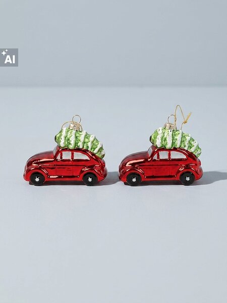 Sinsay - Božićne kuglice u obliku automobila 2 pack