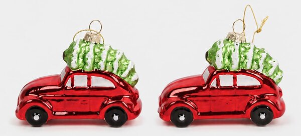 Sinsay - Božićne kuglice u obliku automobila 2 pack