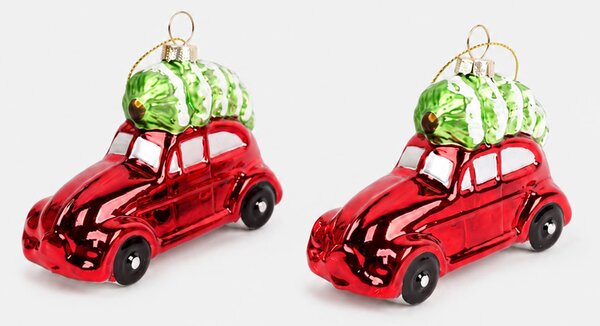Sinsay - Božićne kuglice u obliku automobila 2 pack