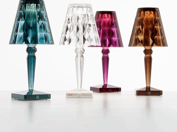 Stolne Lampa Kartell, Big Battery, Plava, Dnevna soba, Plastika, Dizajn