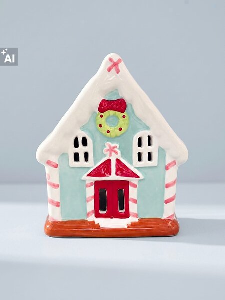 Sinsay - Božićni svijećnjak za tealight svijeću u obliku kućice
