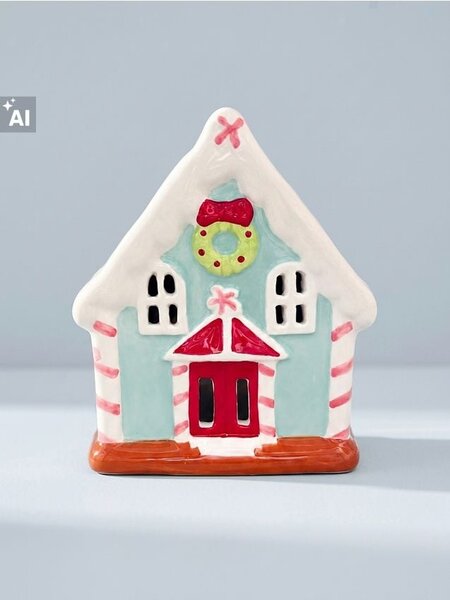 Sinsay - Božićni svijećnjak za tealight svijeću u obliku kućice